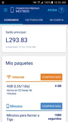 Mi Tigo Honduras android App screenshot 3